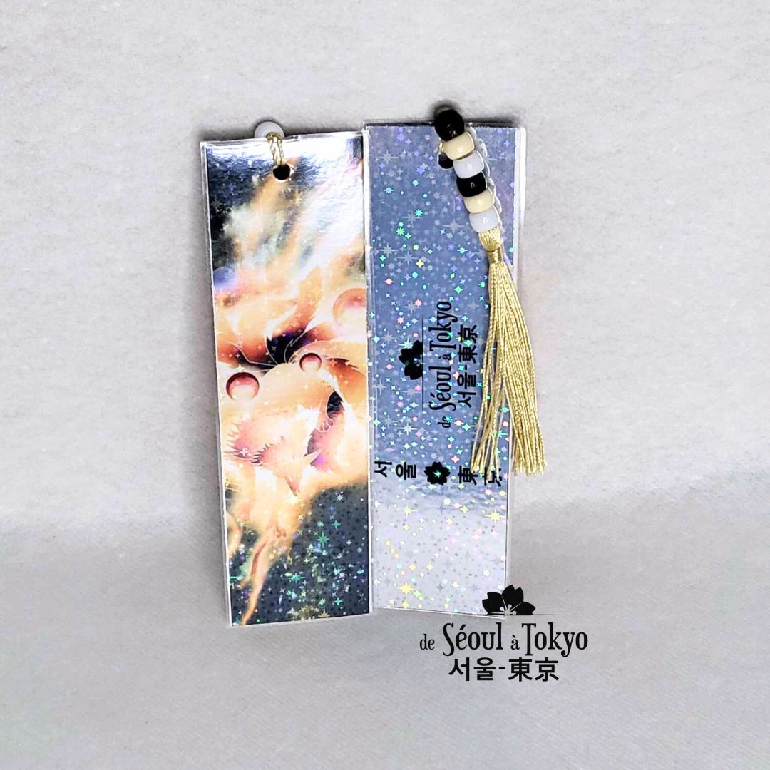Marque Page Kitsune version feu