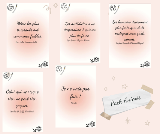 Pack d’Affirmations Animés – La force des protagonistes au quotidien